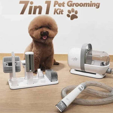 7-in-1 Pet Grooming Kit with Vacuum Power